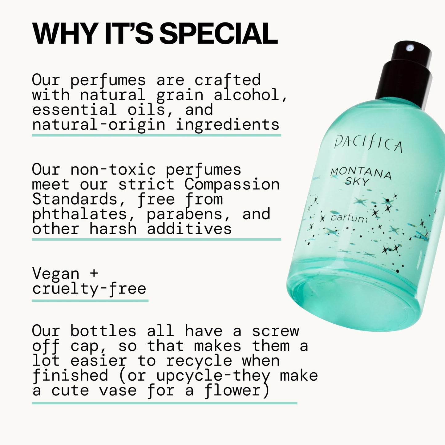 Pacifica Montana Sky Spray Perfume - Clean Vegan Fragrance for Women with Cedarwood & Sage - Grounding Earthy Woodsy Scent w/Cedarwood, Black Pepper