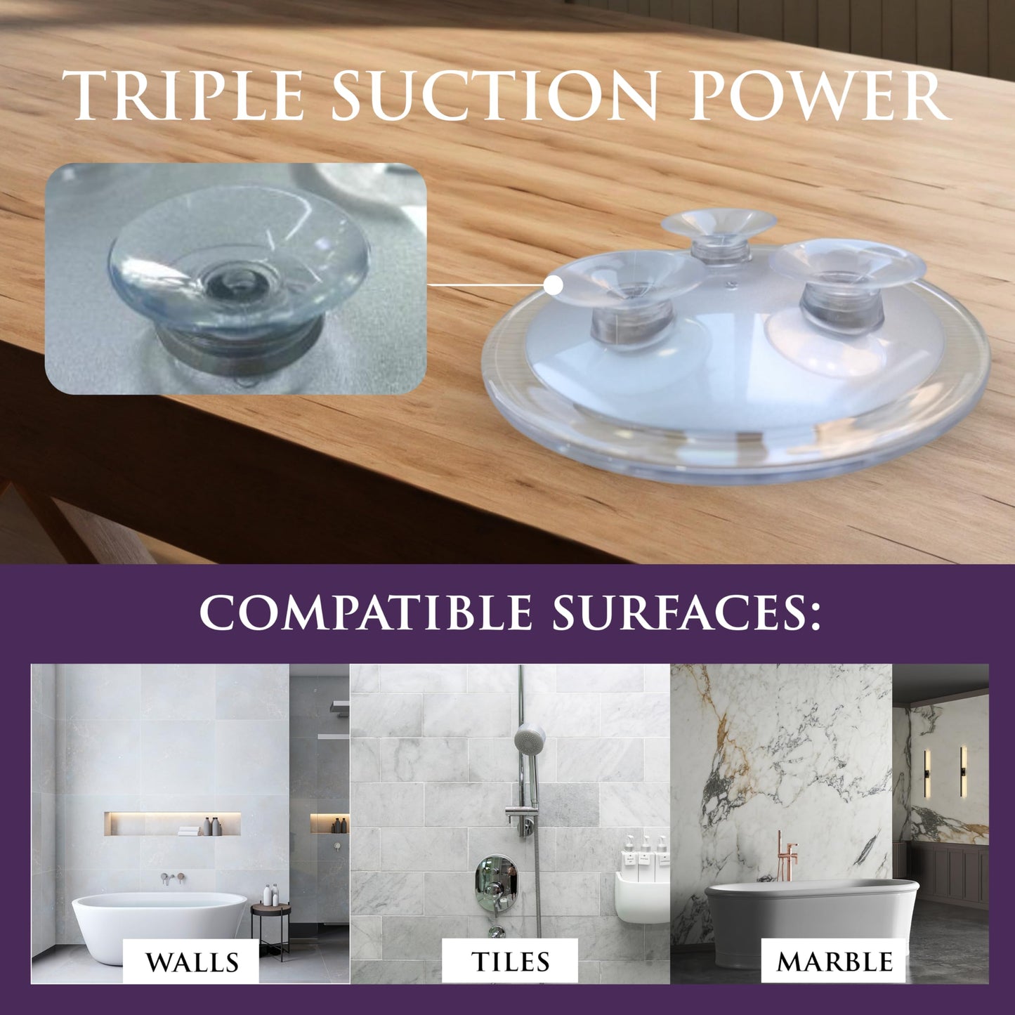 MIRRORVANA 20X & 15X Magnifying Mirror Set with 3 Suction Cups Each - Compact & Travel Ready Mirror for Makeup - Sizes: 6" and 4" Wide