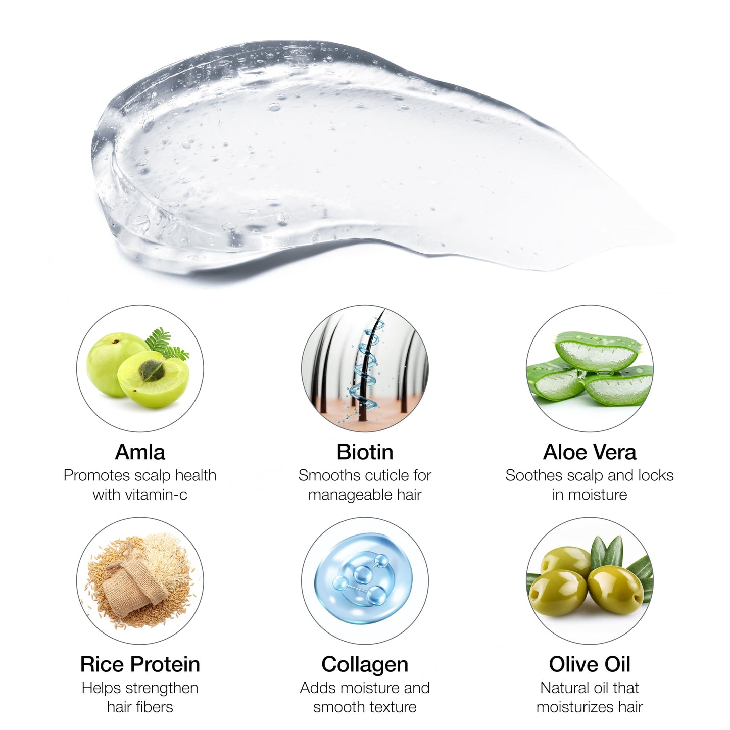 Lux Collection Edge Lux Silver+ Edge Control Gel 4C with Collagen, Aloe Vera, Castor Oil, Keratin, Biotin, and Olive Oil - Non-Flaking, Non-Greasy