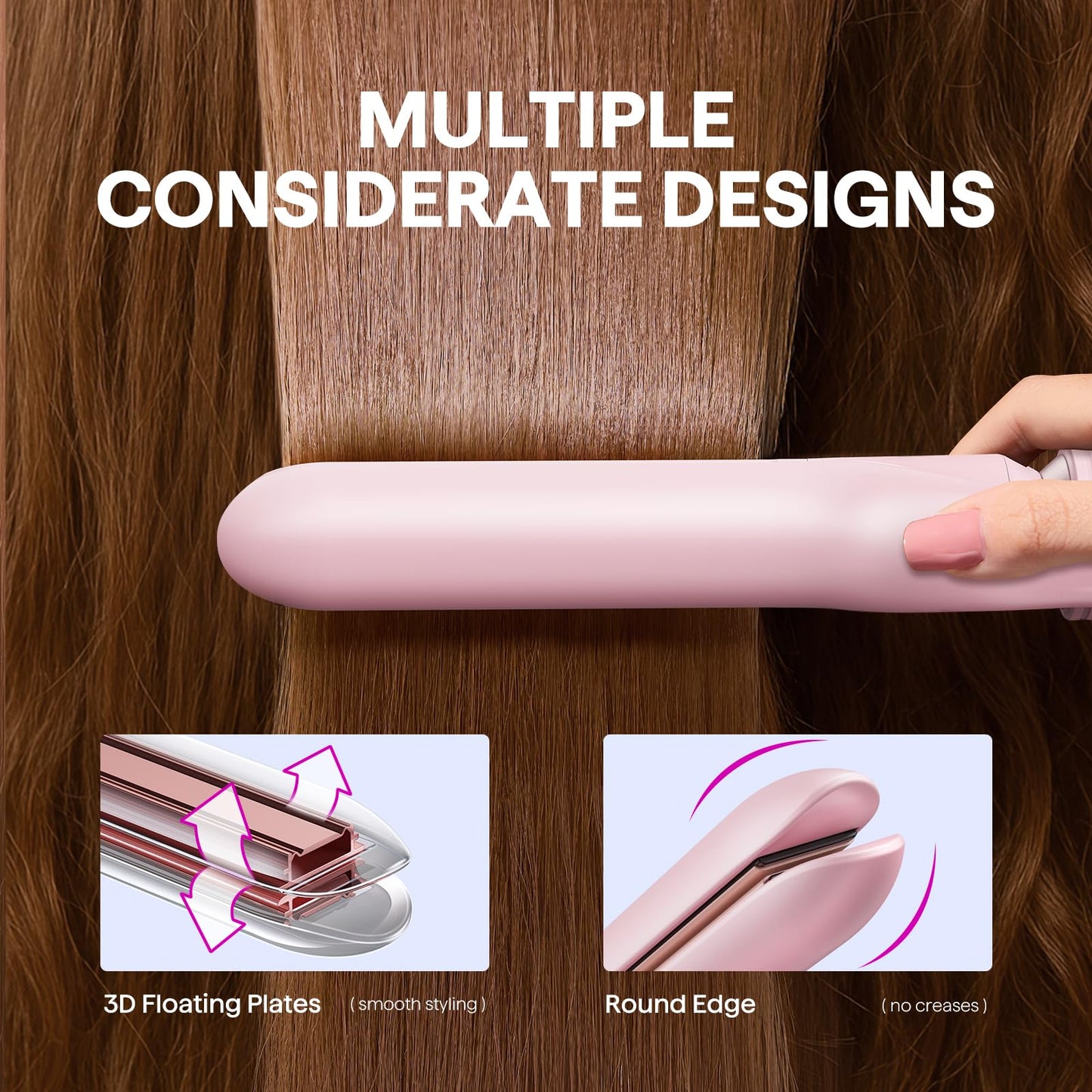 Wavytalk 5 in 1 Interchangeable Ceramic Curling Iron Set with Thermal Brush, 0.5"-1.5" Barrels, Instant Heat Up, Dual Voltage Beauty and Personal Care wavytalk