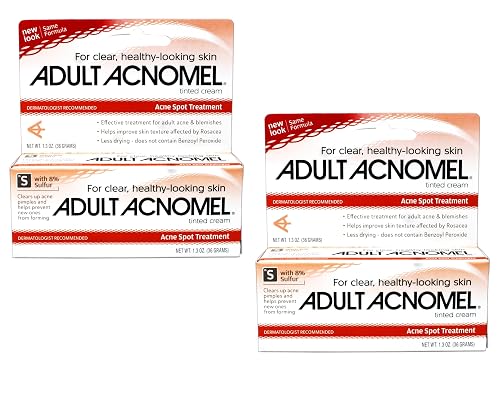 Adult Acnomel Tinted Creame 1 Oz (Pack of 2)