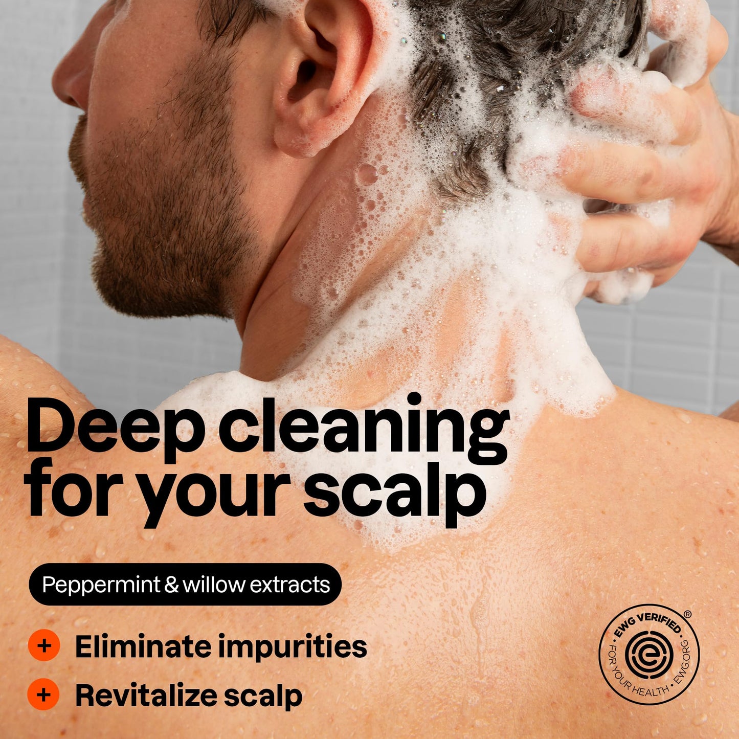 ATTITUDE Men's Shampoo and Conditioner 2-in-1, Scalp Care for Build Up & Oily Hair, Refresh With Peppermint & Willow Extract, 97% Natural Origin Beauty and Personal Care ATTITUDE