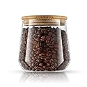 JoyJolt Cookie Jar. 1 Large Glass Jars With Bamboo Lids Set. For Kitchen Counter, Rice Jar, Candy Jar, Flour and Sugar Containers Canisters, 31-OZ…
