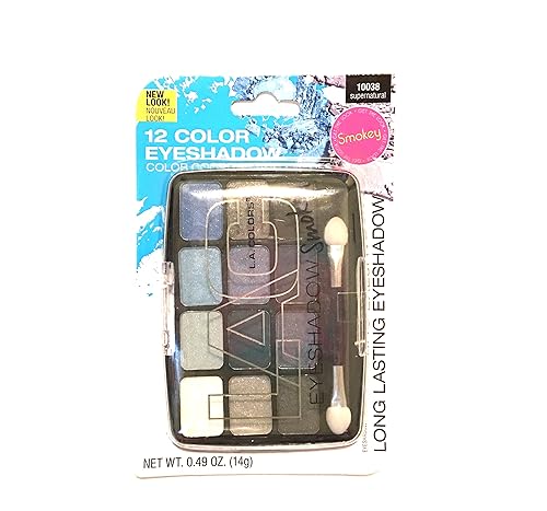 L.A. Colors 12 Color Eyeshadow Palettes, Supernatural