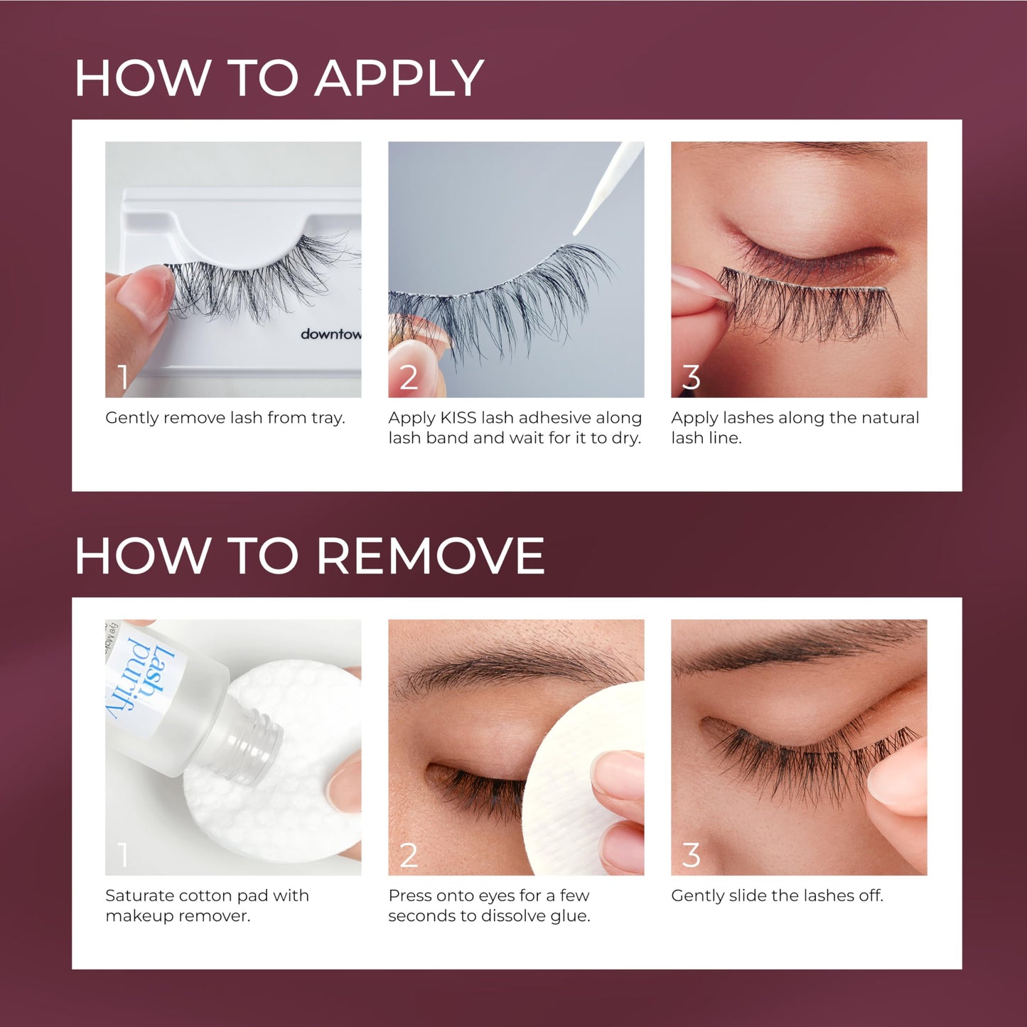 KISS Lash Couture LuXtensions Collection False Eyelashes, Flat Lash Technology, Super Slim Lash Band, Real Lash Extension Fibers, Reusable, Style