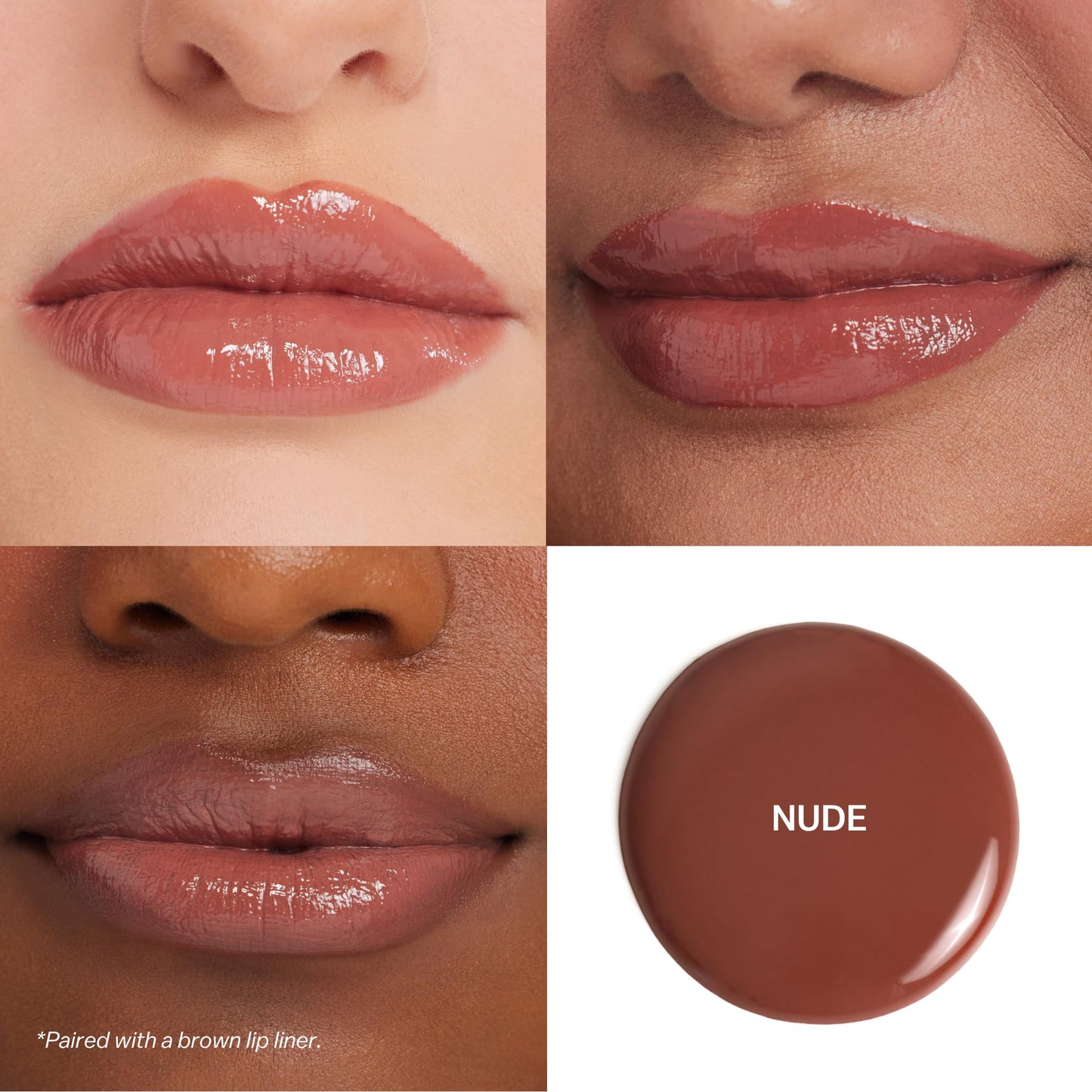 BASMA Beauty Ultra-Hydrating Rich Pigment Lip Gloss, Blurring Gloss with Shine, Non-Sticky High-Impact Color for Dry Lips, Nourishing Comfort, Glossy