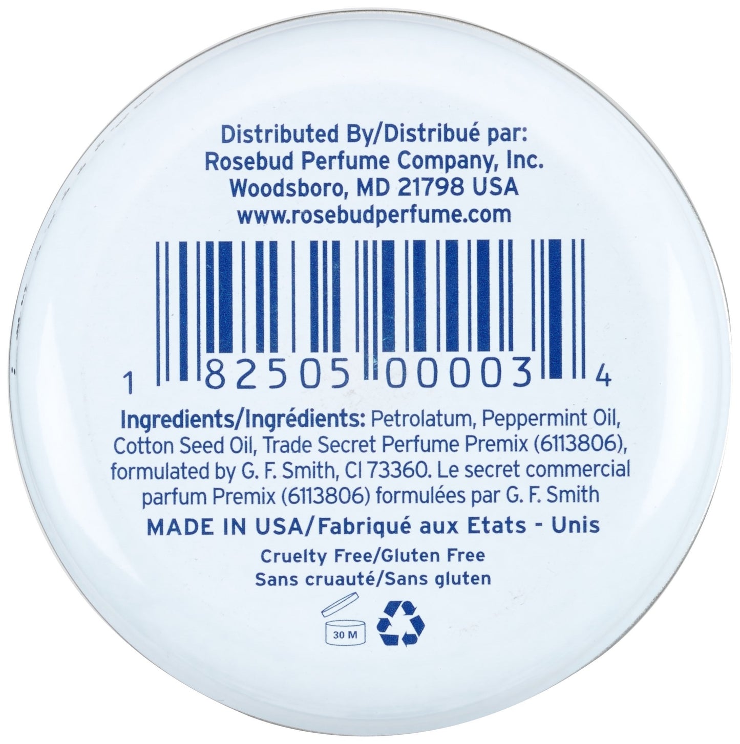 Lip Balm Tin - Minted Rose 0.8oz