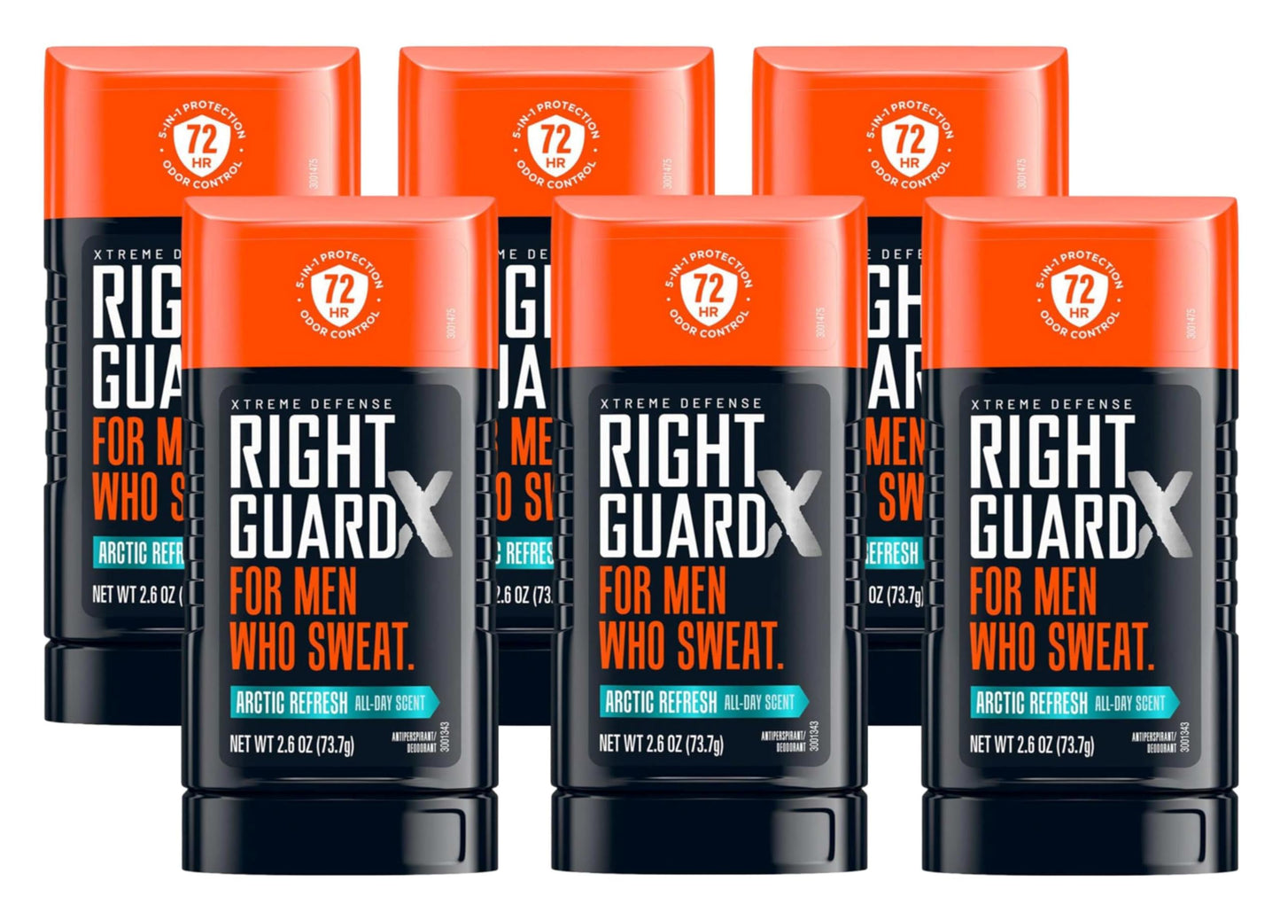 Right Guard Xtreme Defense Arctic Refresh Solid 2.6 Ounce Men (Pack of 6) Beauty and Personal Care Right Guard