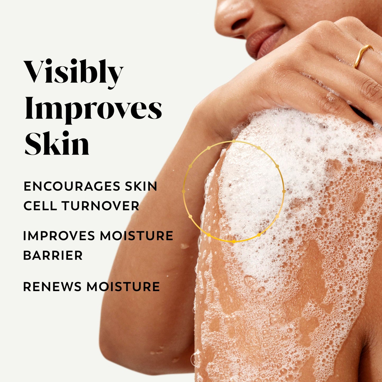 Olay Body Wash for Women, Tone Brightening Exfoliation, Vitamin C Serum Complex, Renew Moisture, Free of Parabens & Phthalates, Vitamin B3 Lameller