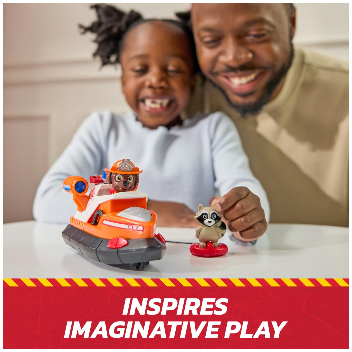 Paw Patrol Fire Rescue: Zuma Rescue Fire Boat with Action Figure, Launching Lifesaver, Raccoon & Toy Boat, Kids Toys for Boys & Girls Ages 3 and Up