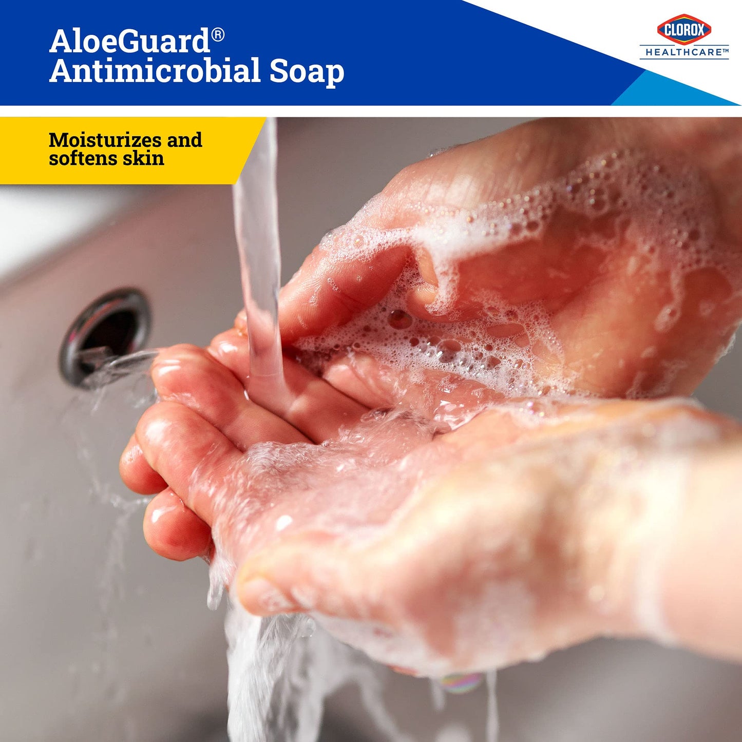 Clorox Healthcare AloeGuard Antimicrobial Liquid Hand Soap, Travel Size 4 Fl Oz Bottle, Triclosan-Free, Infused with Aloe Vera and Vitamin E, Gentle Beauty & Personal Care Clorox