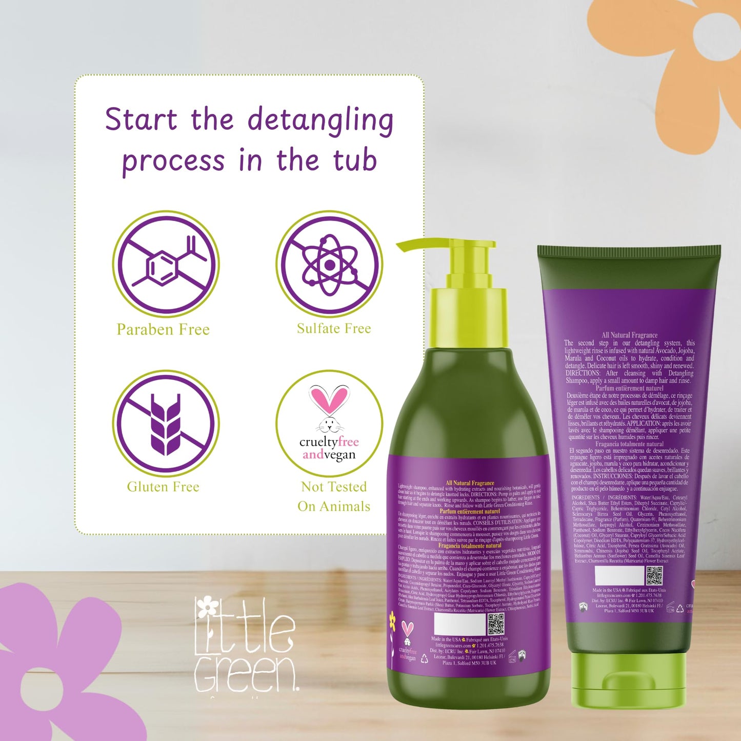 Little Green Kids Super Detangling Duo Kit