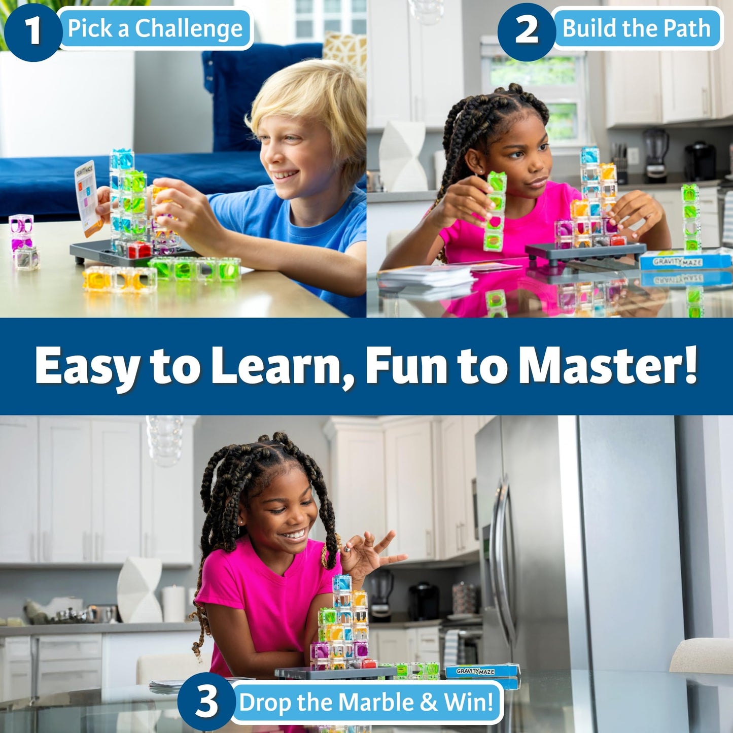 ThinkFun Gravity Maze Marble Run Logic Game – STEM Toy for Kids Ages 8-12, Brain-Building Puzzle to Boost Critical Thinking & Problem Solving