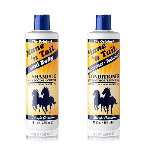 Mane 'n Tail Original Body Shampoo & Moisturizer Texturizer Condition 12 Ounce Each For Stronger Longer Hair