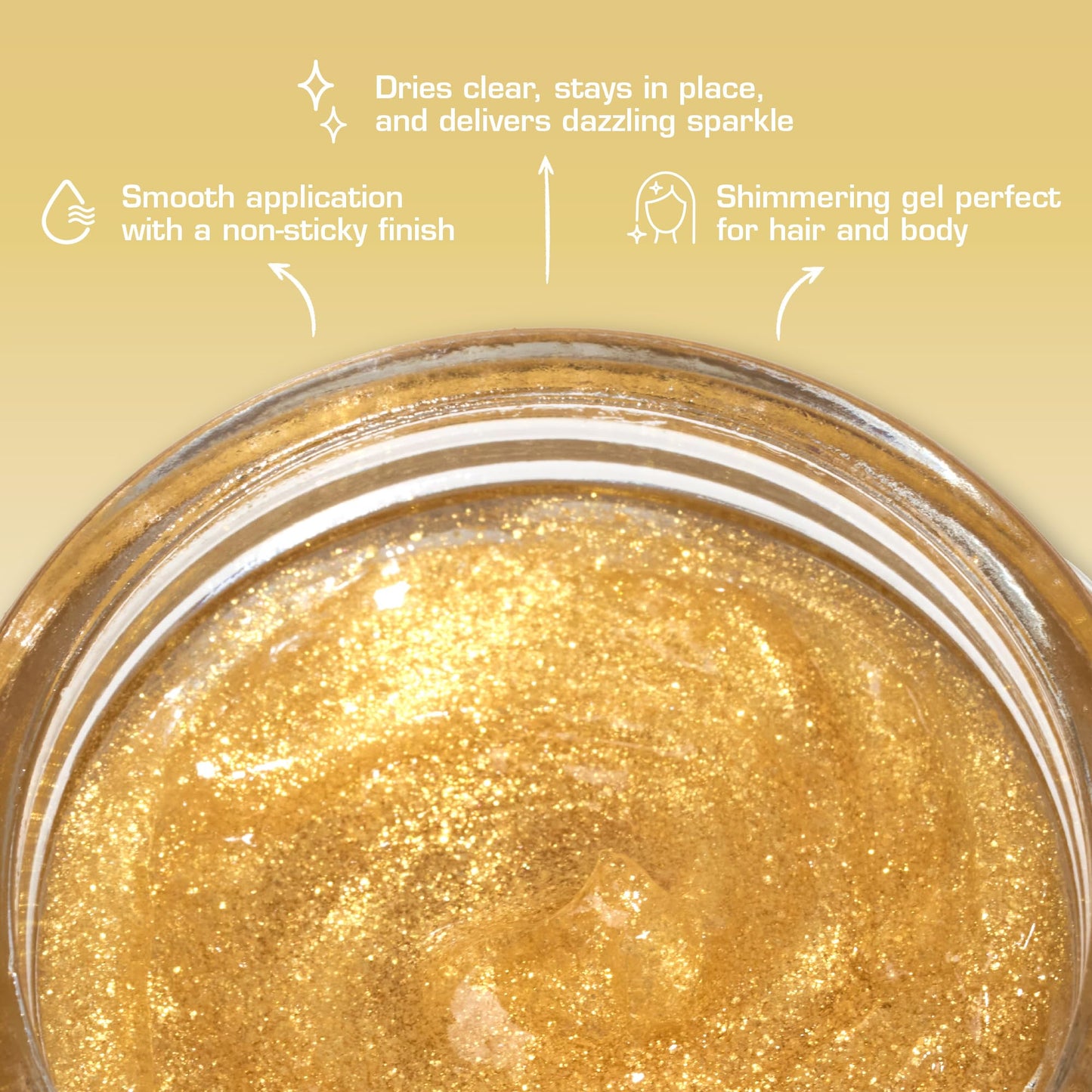 Red By Kiss Tintation Glitter Body and Hair Gel - Long Lasting Sparkle, Quick Drying, Waterproof for Events, Parties, Festival Rave, Prom