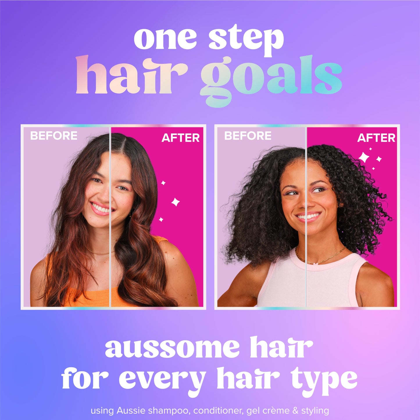 Aussie Ultra Wonder Gel Crème All-in-1 Moisturizing Hold Styler, Gel + Cream, for All Hair Types and Curls, 10.1oz