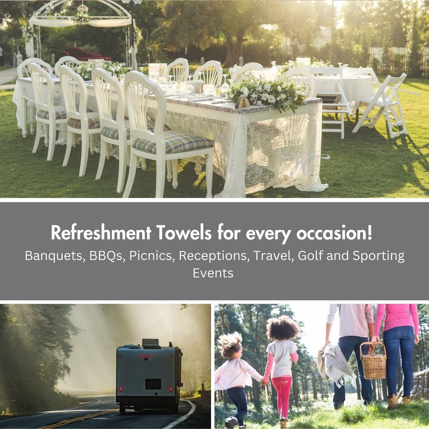 WT WHITE TOWEL SERVICES 9"x 9"inch Moist Cotton Towel Individually Wrapped - Unscented (Case of 50) Fragrance-Free