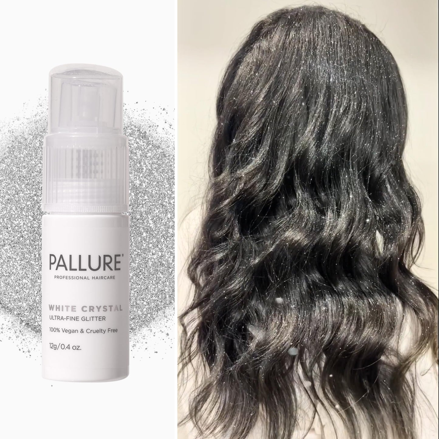Ultra-Fine Hair Glitter - White Crystal, Fairy Pink, Radiant Gold - Lightweight, Non-Sticky, Made for All Hair Types - for Festivals, Parties