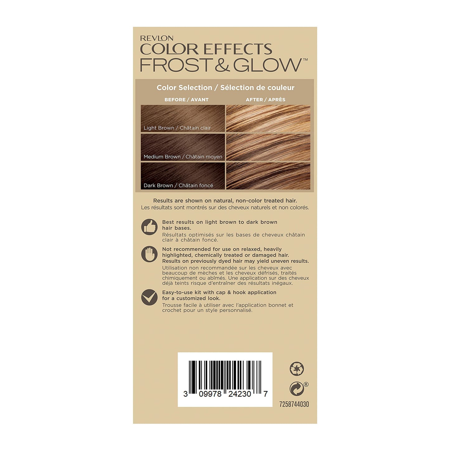 Revlon Color Effects Highlighting Kit, Permanent Hair Dye for Balayage, Frosting & Ombre, Ammonia & Paraben Free, 30 Honey, 8 oz