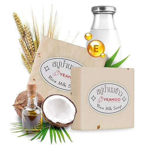 Original Rice Milk Soap Bar Thailand Jasmine 60-65 Grams Handmade Gluta Collagen Douro Jabon Douro Real Fuentes Pourres Grade Moisturizing Organic Beauty & Personal Care Yeahgoshopping
