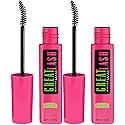 Maybelline New York Great Lash Curved Brush Washable Mascara Makeup, Very Black, 2 Count