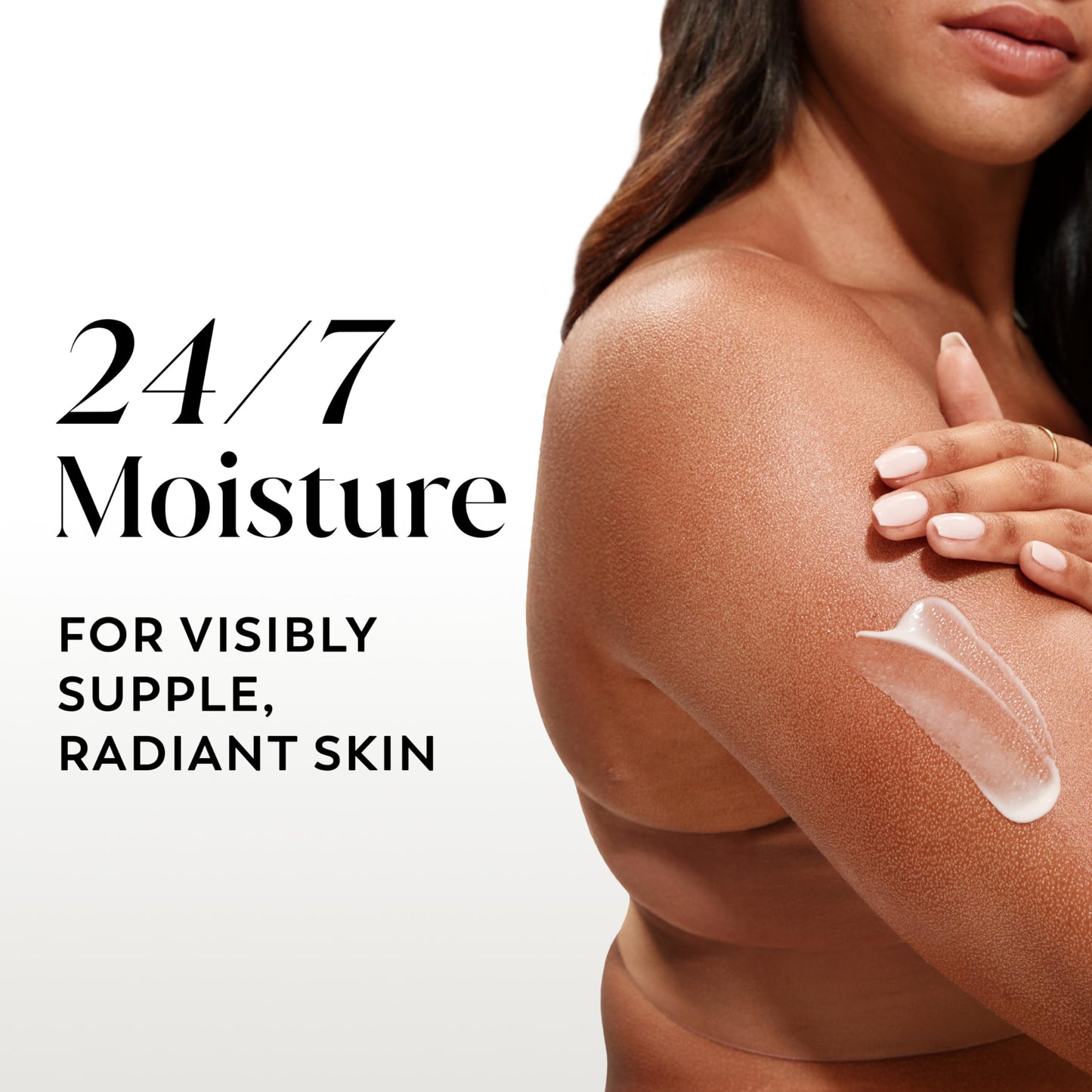 Olay Body Lotion for Women, Nourishing with Hyaluronic Acid Serum, Visibly Soften & Smooth Skin, 24hr Moisture & Hydration, Fast Absorbing Formula