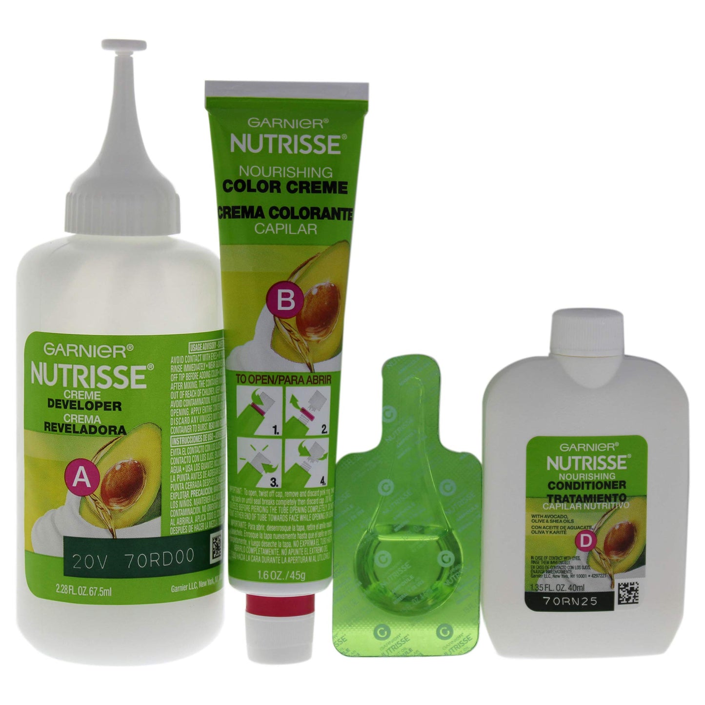 Garnier Nutrisse Nourishing Hair Color Creme, 434 Deep Chestnut Brown (Chocolate Chestnut) (Packaging May Vary)