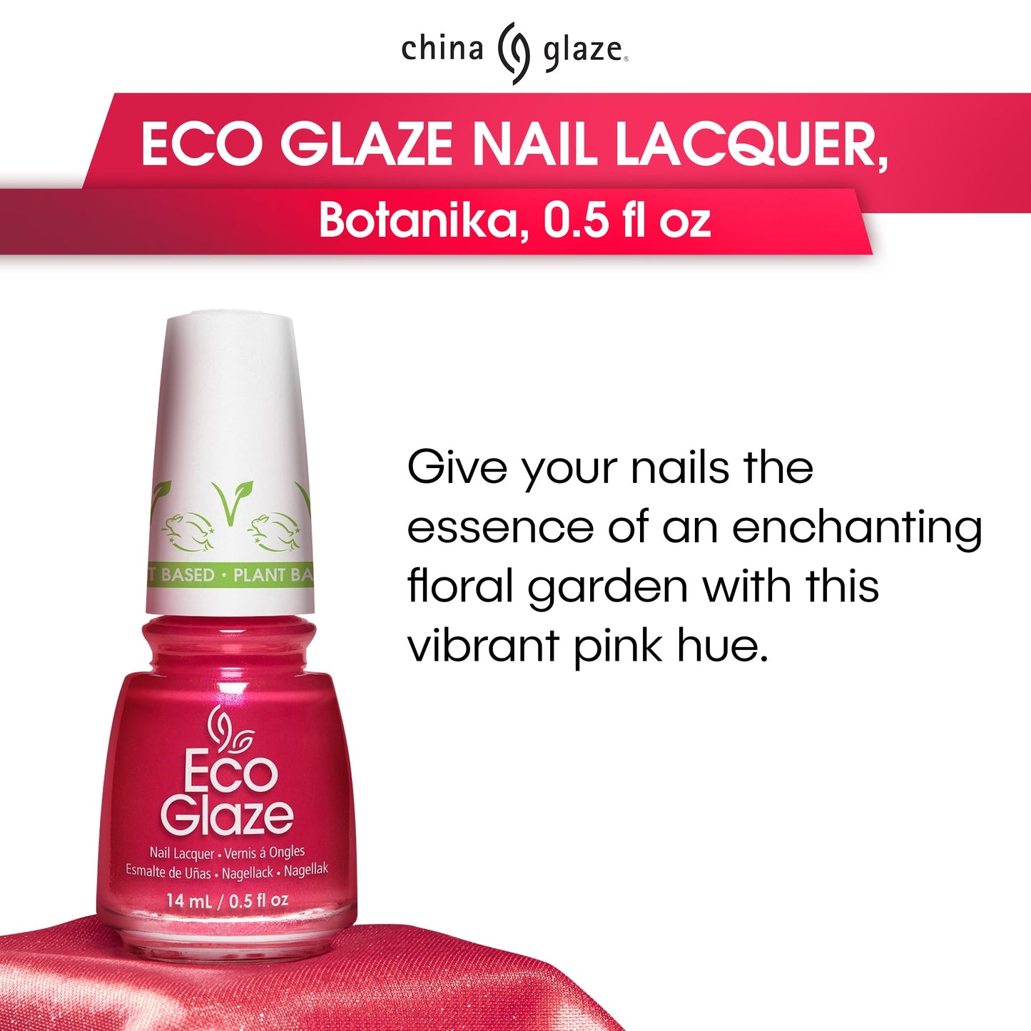 China Glaze EcoGlaze Nail Lacquer, Botanika, 0.5oz / 14mL Beauty & Personal Care China Glaze
