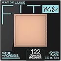 Maybelline Fit Me Matte + Poreless Pressed Face Powder Makeup & Setting Powder, Creamy Beige, 1 Count