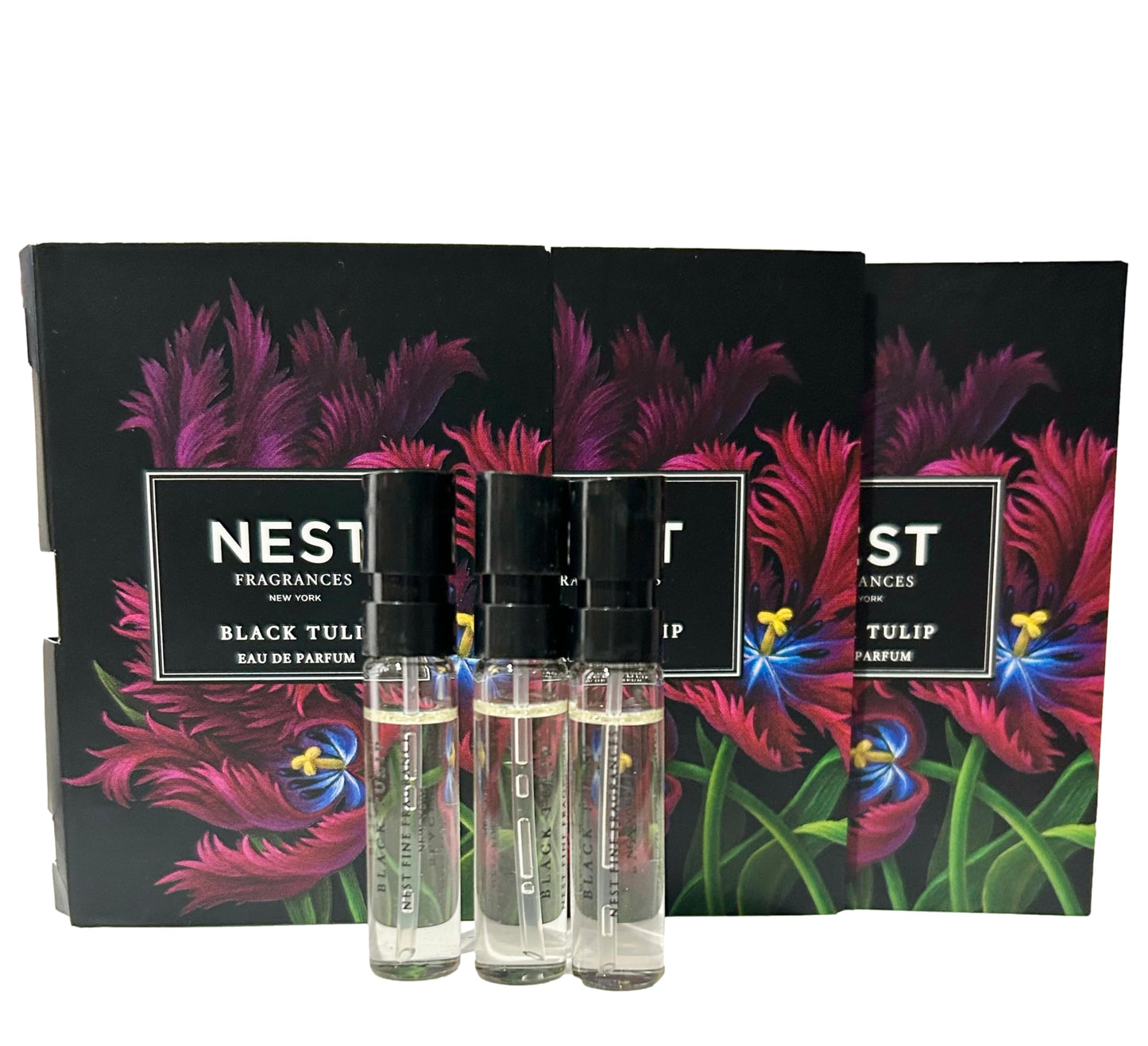NEST Black Tulip Sample Perfume Parfum 1.5 ml / 0.05 fl.oz - Vial Spray Set of 3 Vials (2714)