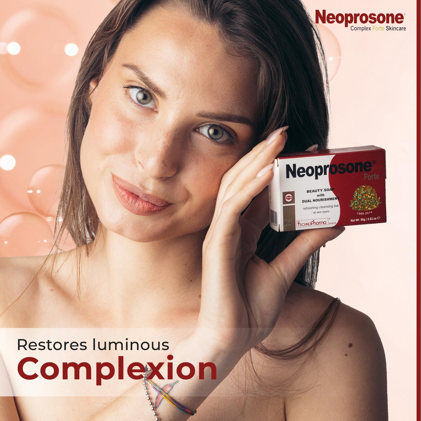Neoprosone, Skin Brightening Soap | 2.02 oz / 80 g | Hyperpigmentation Soap, Fade Dark Spots on: Body, Knees, Face, Armpits | with Glycerin (2.82