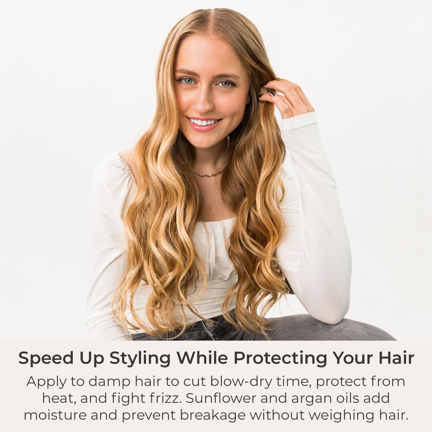 CIBU Blow Dry Accelerator | Styling Spray for Quickly Drying Hair | At-Home Frizz Treatment | Heat Protectant | 8 Ounces