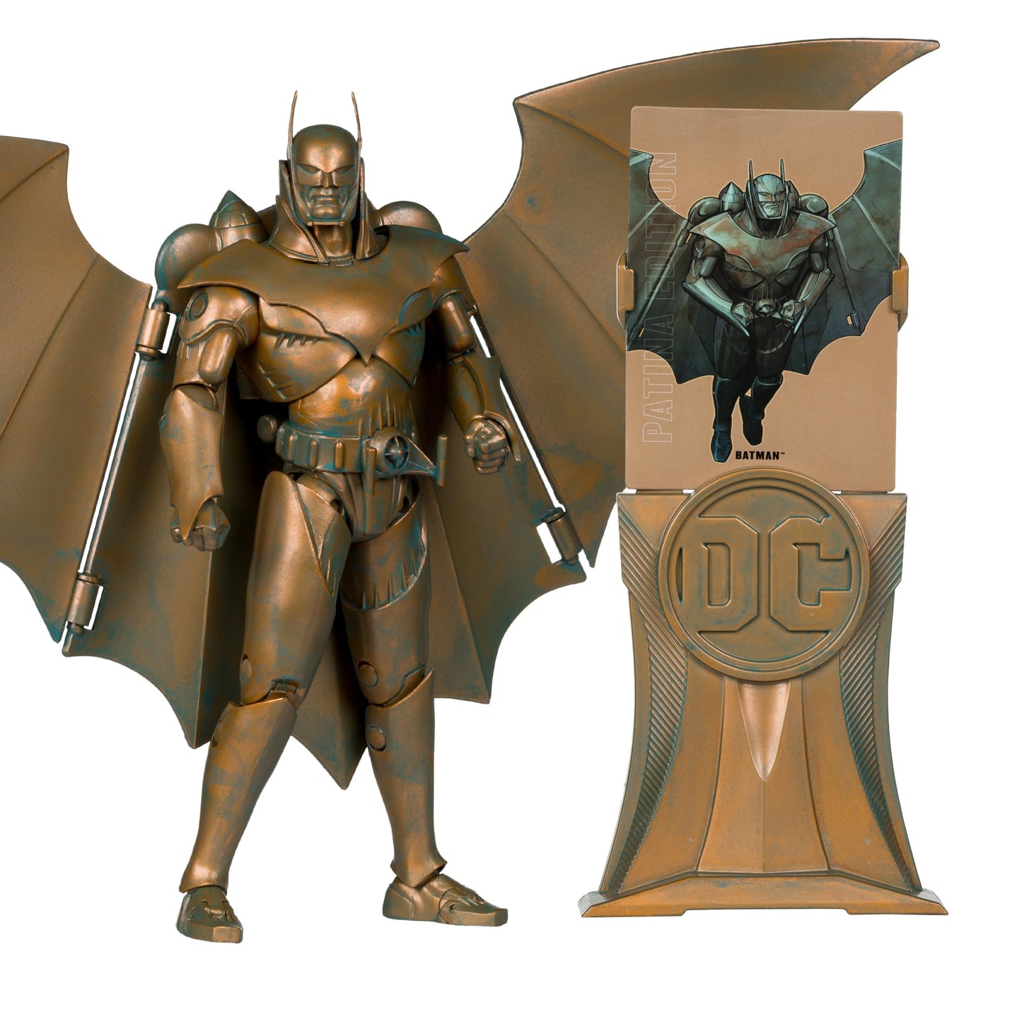 Armored Batman (Kingdom Come) Patina Edition Gold Label 7"" Figure, Brown