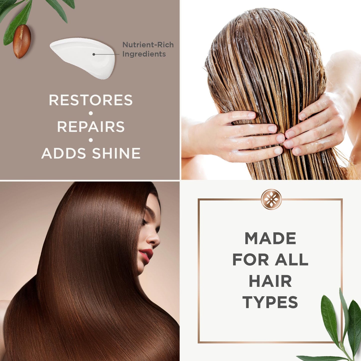 Argan Magic Restorative Hair Mask - Protein Rich Conditioning Hair Mask that Hydrates, Restores And Repairs Damaged Hair | Made in USA, Paraben Free