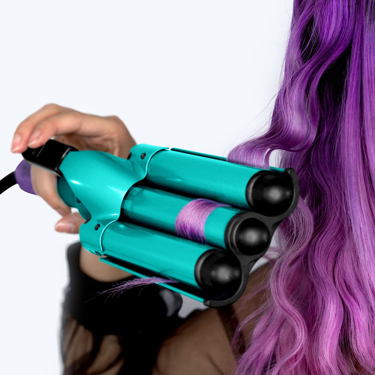 Bed Head Wave Affair Jumbo 3 Barrel Hair Waver – Quick Styling, Long Hold & Less Heat Damage with Heat-Protectant Glove