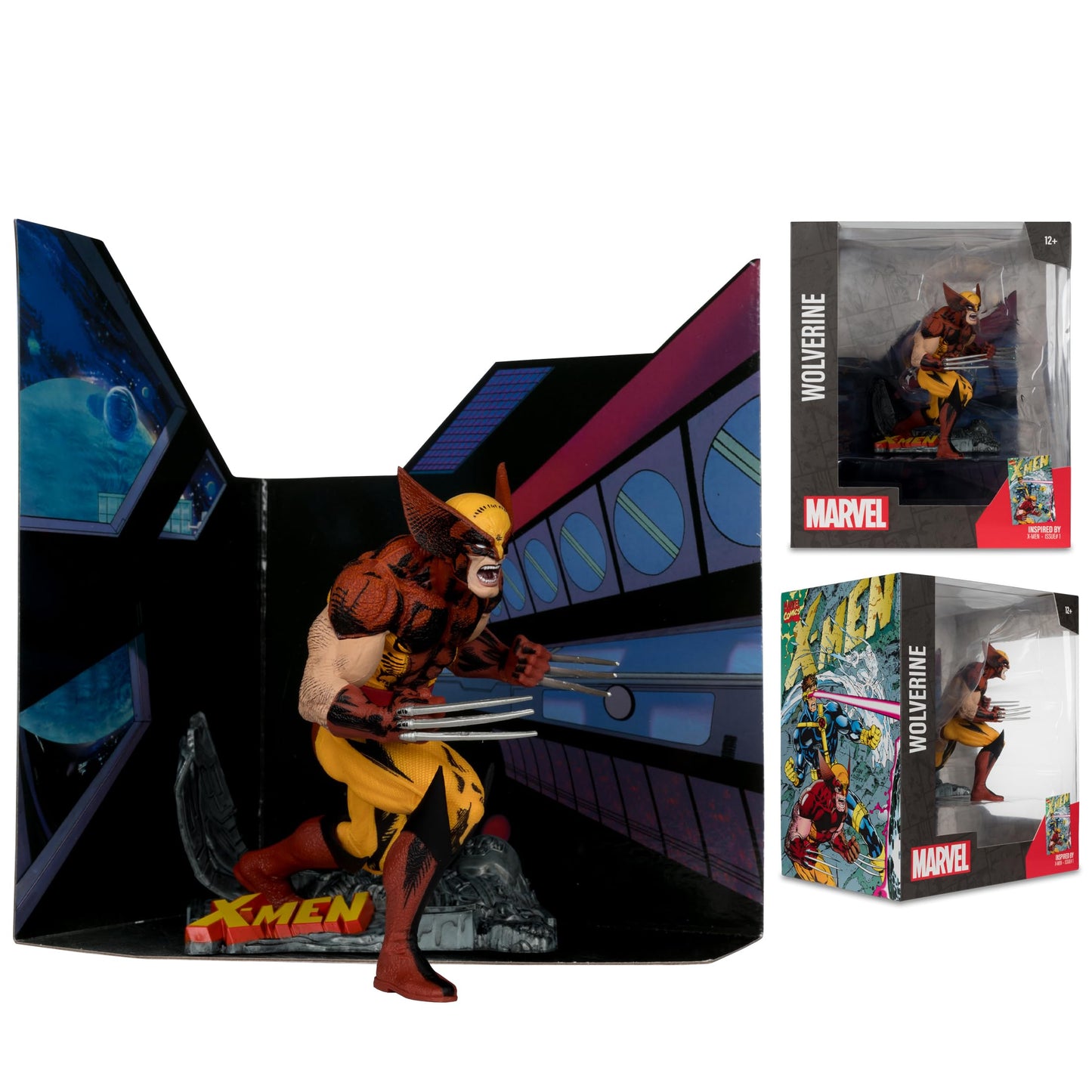 McFarlane Toys - Marvel Wolverine 1:10th Scale Posed Figure with Scene (X-Men #1)