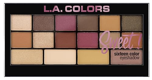 L.A. COLORS Sweet! 16 Color Eyeshadow, Brave C30467