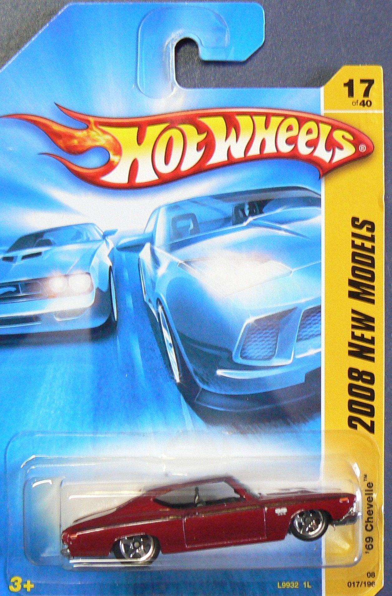 Hot Wheels 2008 017 17 New Models Red '69 Chevelle 1:64 Scale