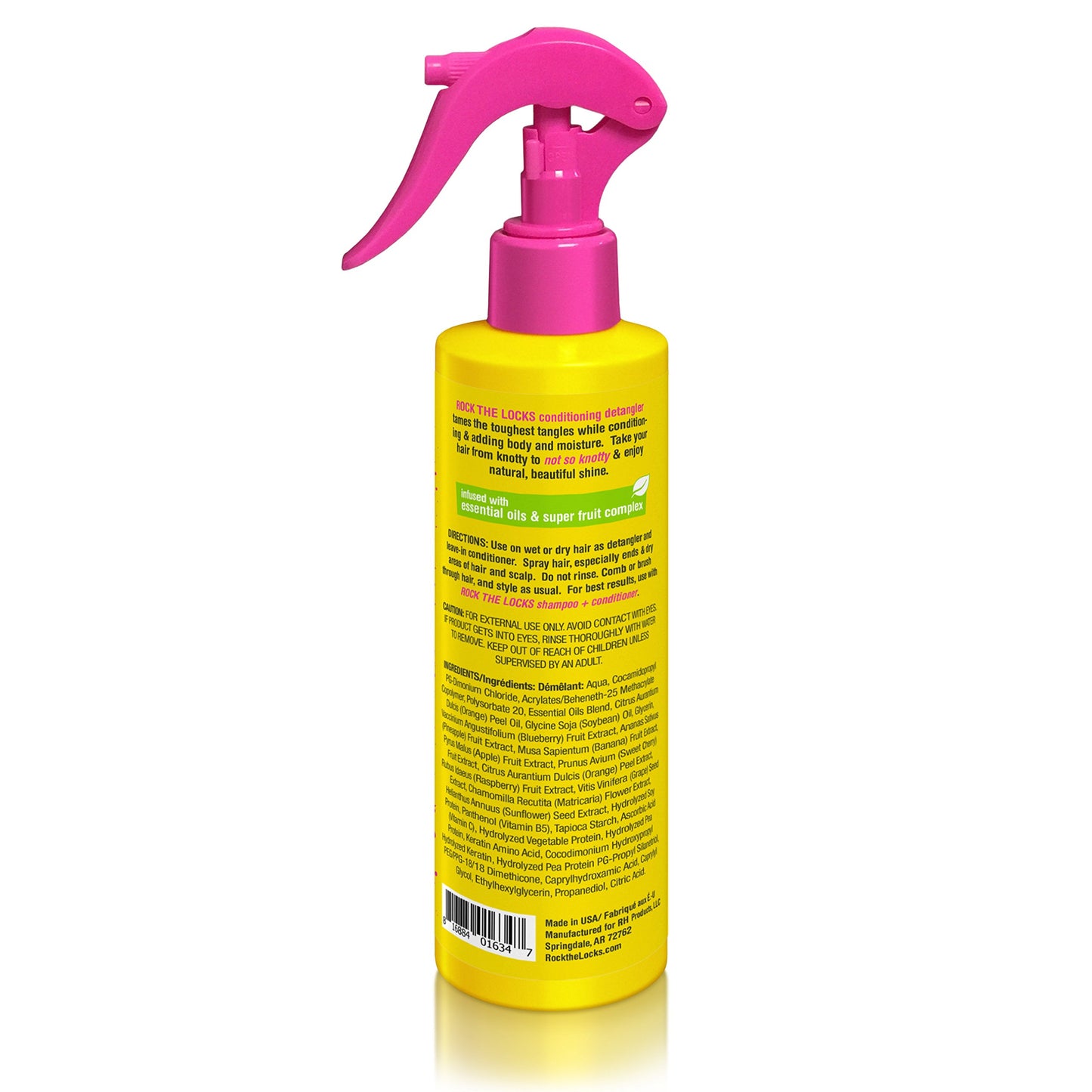 Rock the Locks Kids Not So Knotty Conditioning Detangler, Natural, Toxin and Paraben Free, Phthalate Free, 8.5 fl. oz.