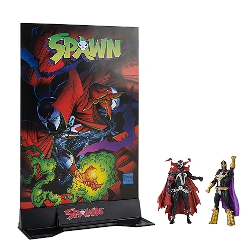 McFarlane Toys - Spawn Page Punchers 2pk Spawn and Anti-Spawn 3in Action Figures with Comic