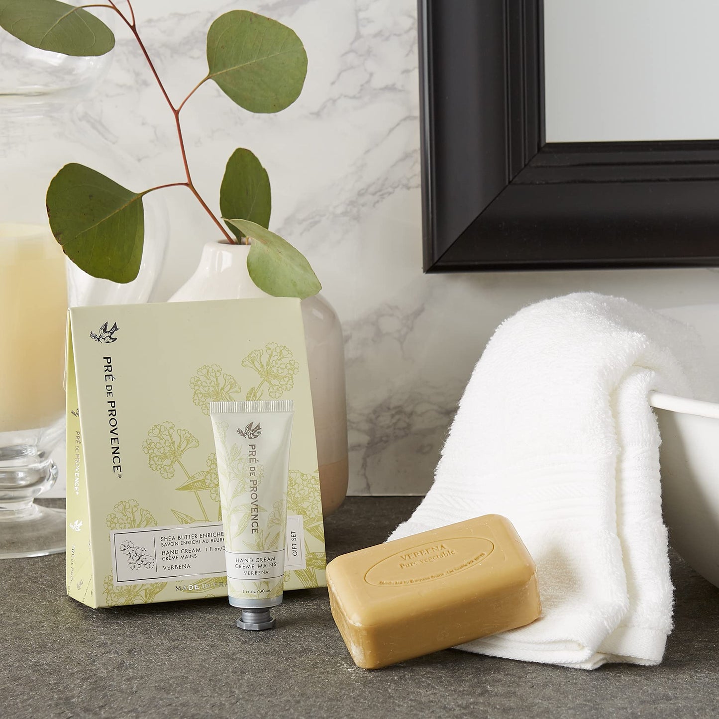 Pre de Provence Gift Set Collection 150 Gram Soap Bar & 1 fl oz Hand Cream, Verbena