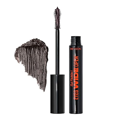 Revlon So Fierce Eyes Wide Open Mascara with Push-up Brush, For Volumizing & High Lifting Eyelashes, Smudge-proof, Flake Resistant, 103 Black Brown…
