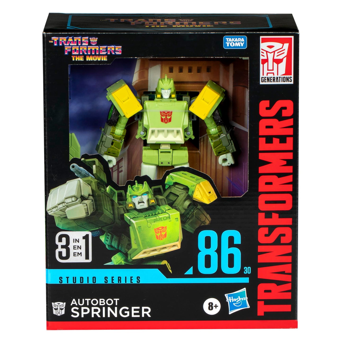 Transformers Toys Studio Series Leader The The Movie 86-30 Springer, 8.5-inch Converting Action Figure, 8+