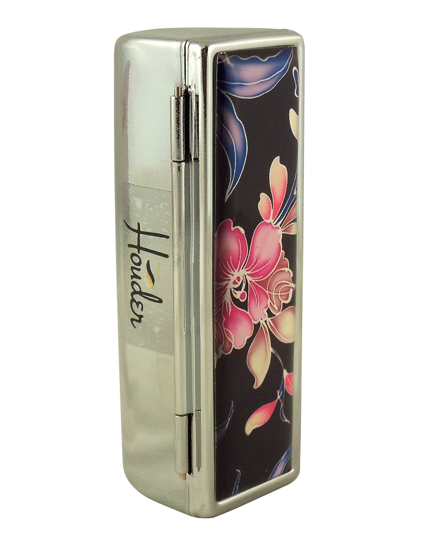 Houder Designer Lipstick Case with Mirror for Purse - Decorative Lipstick Holder with Gift Box - Velvet Lined - Protect Your Lipsticks in Style