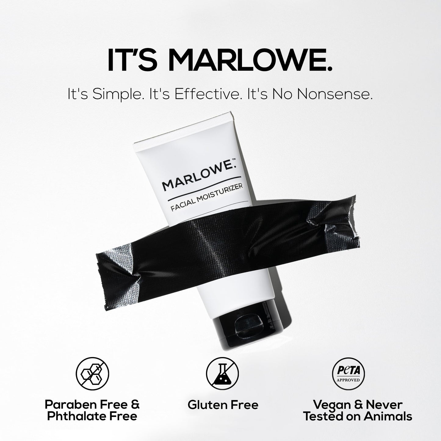 MARLOWE. No.123 Men’s Facial Moisturizer, Lightweight Daily Lotion with Aloe Vera & Green Tea for Soft, Hydrated Skin, Fresh Aloe Citron Scent