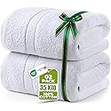 Utopia Towels Luxurious Jumbo Bath Sheet 2 Piece, 600 GSM, 35 by 70 Inches, 100% Ring Spun Cotton, Highly Absorbent and Quick Dry Extra Large Bath…