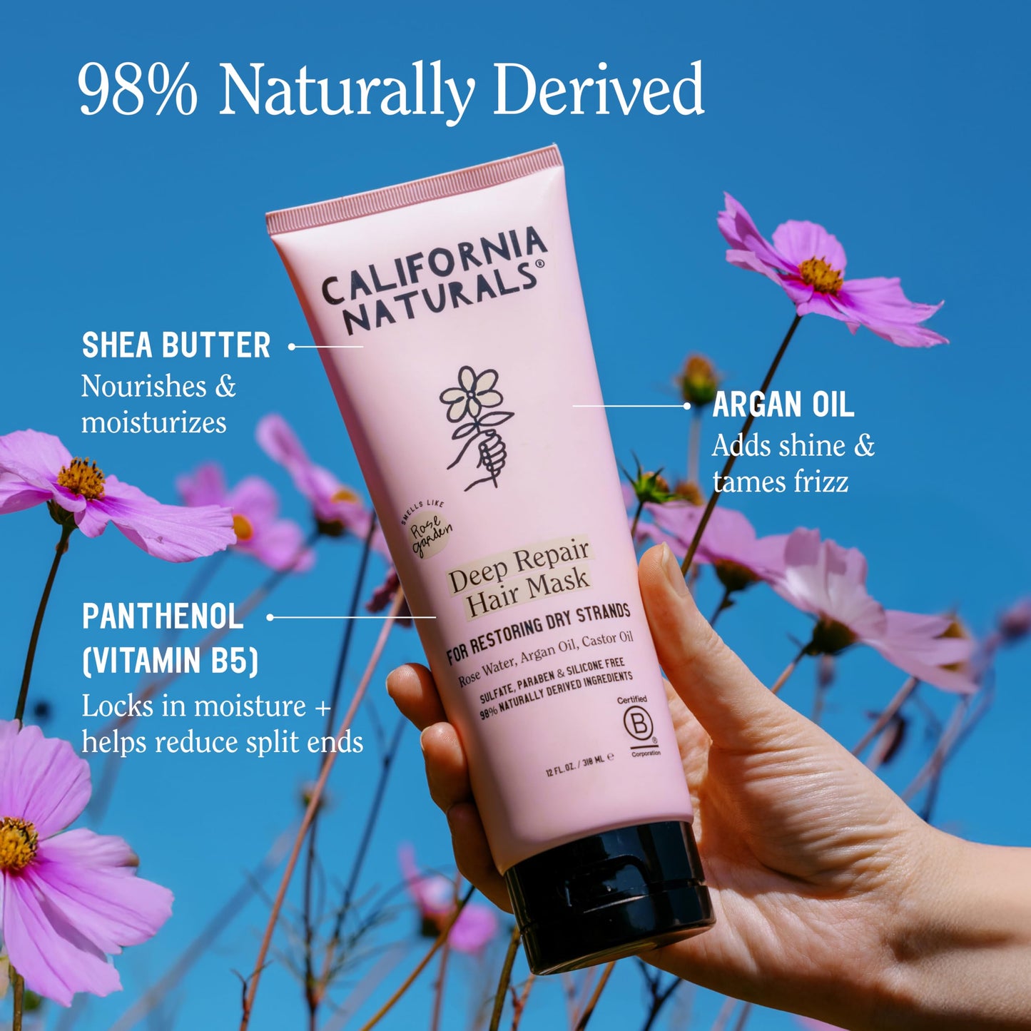 California Naturals Deep Repair Hair Mask for Dry Damaged Hair, with Argan Oil and Shea Butter, Color Safe, Natural, Vegan, Sulfate and Paraben Free Beauty and Personal Care California Naturals