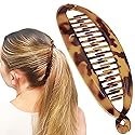Camila Paris CP1578 French Large Banana Clip Hair Comb, Classic Banana Clips Hair for Thick Hair Ponytail Holder Interlocking Styling Clips for Women