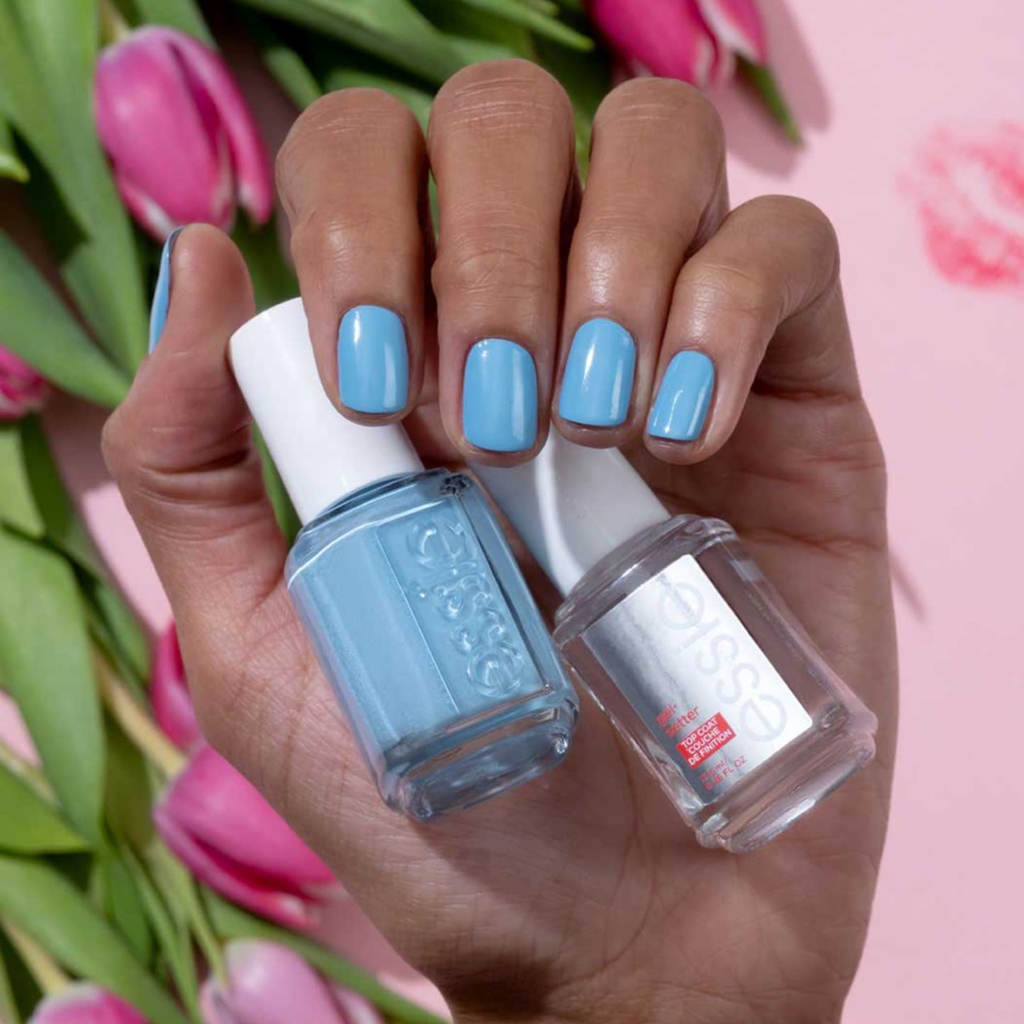 essie salon-quality nail polish, vegan, blue, cream, tu-lips touch, 0.46 fl oz Beauty & Personal Care essie