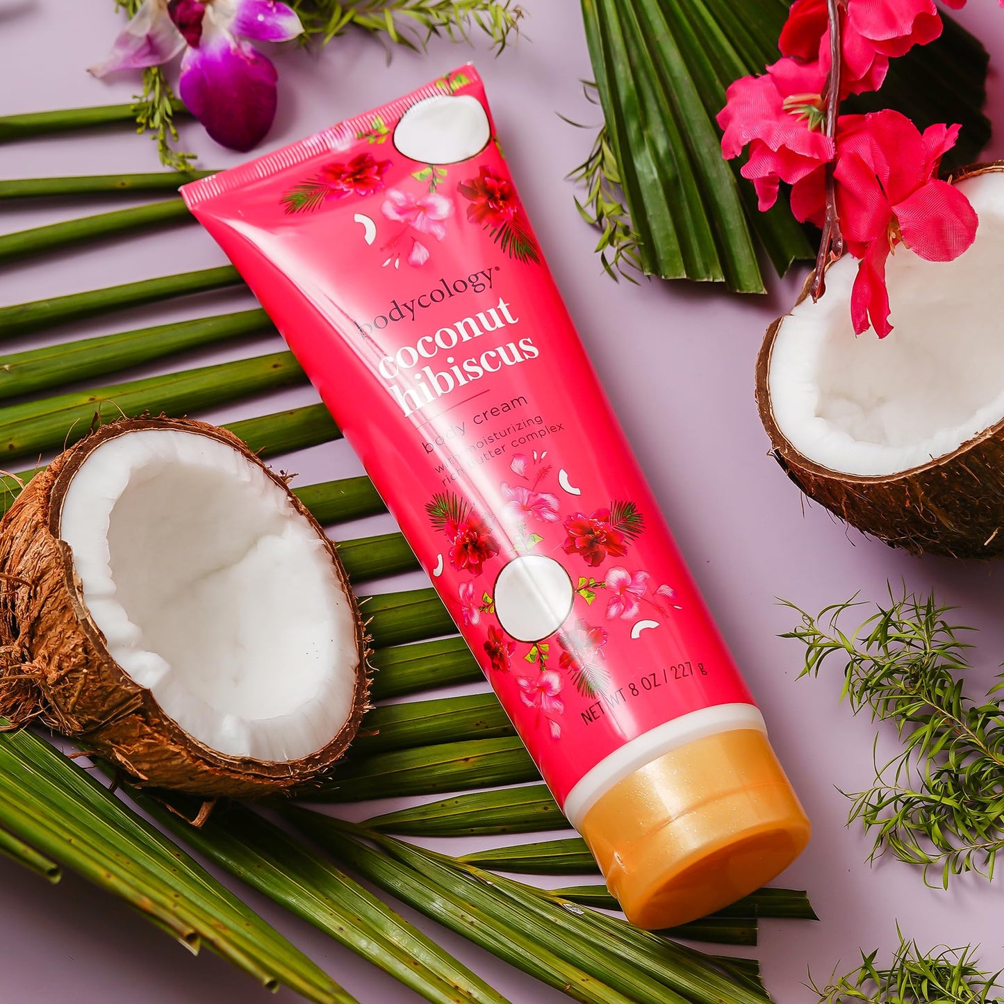 Bodycology Coconut Hibiscus Moisturizing Body Cream - 8 Oz